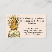 マイクロブレード、眉の糸通しとワックス掛けサービス 名刺 (裏面)