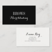 マイクロブレード、眉毛、刺青、常設化粧 名刺 (正面/裏面)