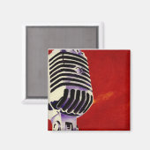 マイクロホンプリント磁石 マグネット (正面/裏面)