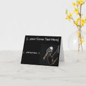 マイクロマイクミュージックの歌手の歌のノートカード カード (黄色い花)