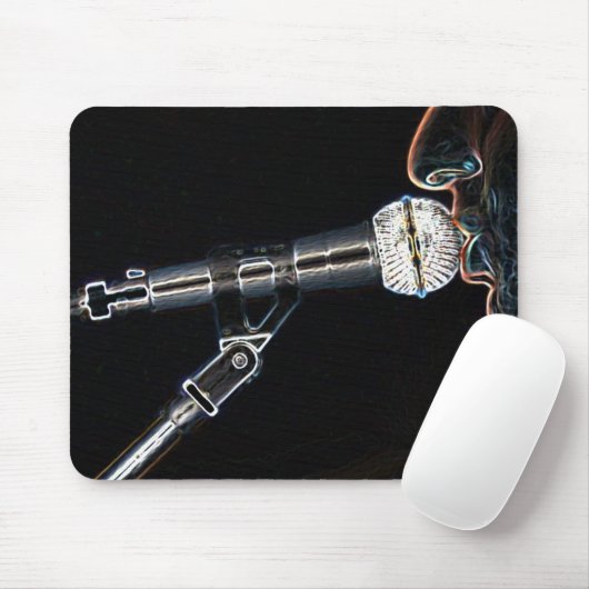 マイクロマイクロフォンの話の話す歌の歌手のmousepad マウスパッド (マウス)