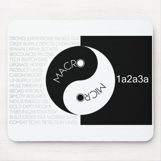 マイクロマクロバランス1a2a3aのマウスパッド マウスパッド (正面)