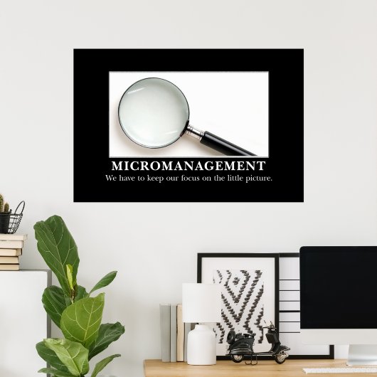マイクロマネジメントは成功した戦略[XL] ポスター (ホームオフィス)