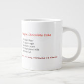 マイクロユニーク波マグカップ(チョコレートケーキレシピ) ジャンボコーヒーマグカップ (右)