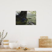 マイクロラプターピシボリープリント ポスター (キッチン)