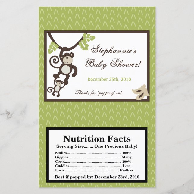 マイクロ波ポップコーンのラッパーモンキータイム動物園 (正面)