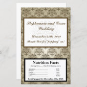 マイクロ波ポップコーンのラッパーtanishブラウンダマスク (正面/裏面)