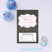 マイクロ波ポップコーンラッパストライプダマスク/ピンクカラス チラシ (シングル)