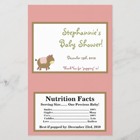 マイクロ波ポップコーンラッパーアビーのファームピンクガーリー チラシ (正面)