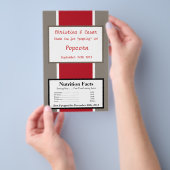 マイクロ波ポップコーンラッパークリムゾンレッドグレーWhit チラシ (ハンドル)