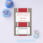 マイクロ波ポップコーンラッパークリムゾンレッドグレーWhit チラシ (シングル)