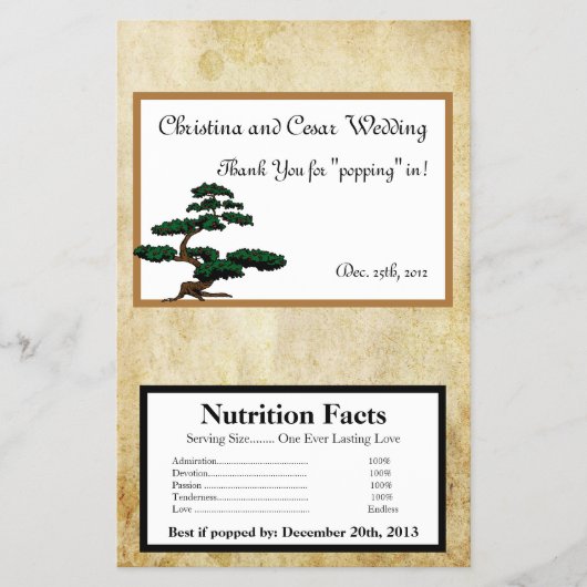 マイクロ波ポップコーンラッパーゲイシャ チラシ (正面)