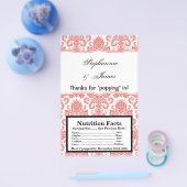 マイクロ波ポップコーンラッパーコーラルホワイトダマスレース チラシ (シングル)