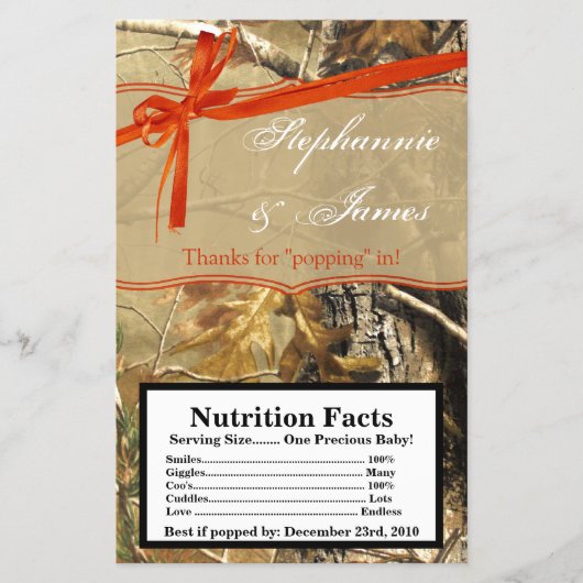 マイクロ波ポップコーンラッパーハンターズカモフラージュ迷彩柄 チラシ (正面)