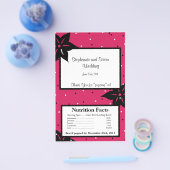 マイクロ波ポップコーンラッパーピンクと黒の花 チラシ (シングル)