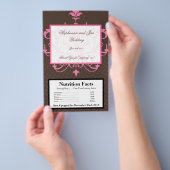 マイクロ波ポップコーンラッパーピンクシャンデリア チラシ (ハンドル)