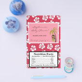 マイクロ波ポップコーンラッパーピンクハワイアンルアウ（ハワイ式宴会）Tropi チラシ (シングル)