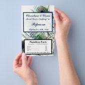 マイクロ波ポップコーンラッパーピーコックフェザーズブルー チラシ (ハンドル)