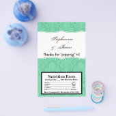 マイクロ波ポップコーンラッパーミントホワイトダマスレース チラシ (シングル)