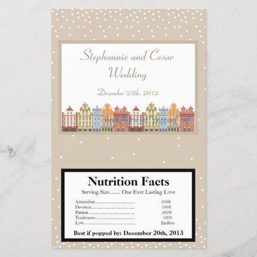 マイクロ波ポップコーンラッパー旧市街クリスマス チラシ (正面)