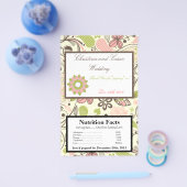 マイクロ波ポップコーンラッパー春ピンク/グリーンフローラ チラシ (シングル)