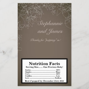 マイクロ波ポップコーンラッパー秋のフローラ秋グレー チラシ