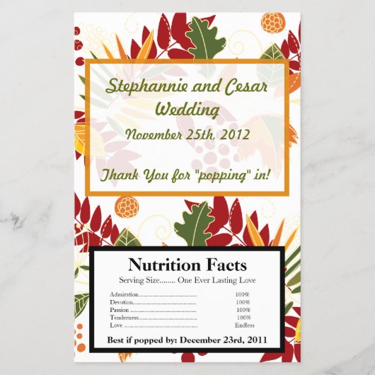 マイクロ波ポップコーンラッパー秋葉葉 チラシ (正面)