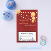 マイクロ波ポップコーンラッパー紙ランタン赤 チラシ (シングル)