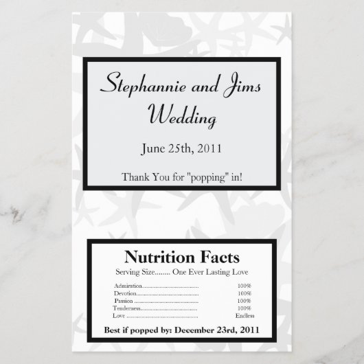 マイクロ波ポップコーンラッパ夏の愛とシェル チラシ (正面)