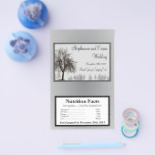 マイクロ波ポップコーンラッパ灰色の冬の木雪 チラシ (シングル)