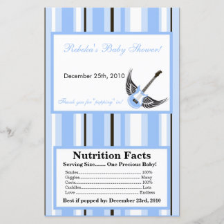 マイクロ波ポップコーンラッパ男の子ブルーパンクギター