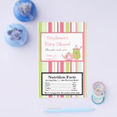 マイクロ波ポップコーンラッパ茶パーティーピンクパステル チラシ (シングル)