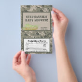 マイクロ波ポップコーンラッパ軍ACUカモフラージュ迷彩柄 チラシ (ハンドル)