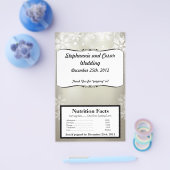 マイクロ波ポップコーンラッパ銀のクリスマスぼやけ チラシ (シングル)