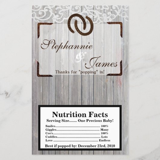 マイクロ波ポップコーンラッパ馬靴の木レース チラシ (正面)