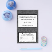 マイクロ波ポップコーンラッパ黒グレーフォーマルゴシック チラシ (シングル)