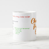 マイクロ波マグカップ(チョコレートプロテインマグケーキレシピ) ジャンボコーヒーマグカップ (正面)