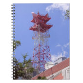 マイクロ波中継無線電信タワーノート ノートブック (正面)