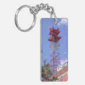 マイクロ波中継無線電信タワー キーホルダー (正面左)
