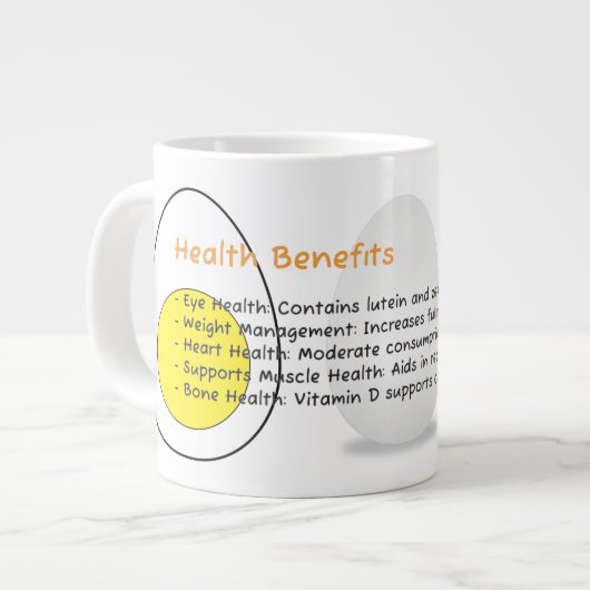 マイクロ波卵マグカップ（健康エッグマフィンメーカー） ジャンボコーヒーマグカップ (正面左)