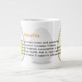 マイクロ波卵マグカップ（健康エッグマフィンメーカー） ジャンボコーヒーマグカップ (正面)