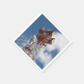 マイクロ波電気通信タワー スタンダードカクテルナプキン (角)
