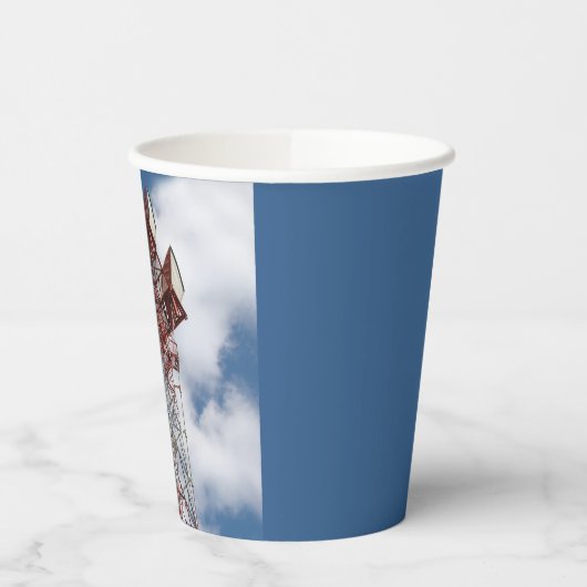 マイクロ波電気通信タワー 紙コップ (左)