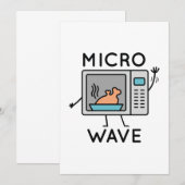 マイクロ波 サンキューカード (正面/裏面)