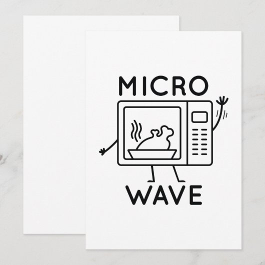 マイクロ波 サンキューカード (正面/裏面)