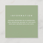 マイクロ結婚セージ情報 エンクロージャーカード (正面)