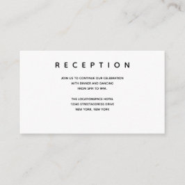 マイクロ結婚白黒スモール披露宴情報 エンクロージャーカード