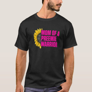 マイクロPreemie Nicu新しい母ひまわり早産Bir Tシャツ