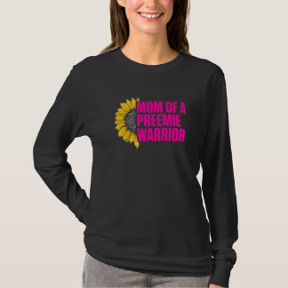 マイクロPreemie Nicu新しい母ひまわり早産Bir Tシャツ