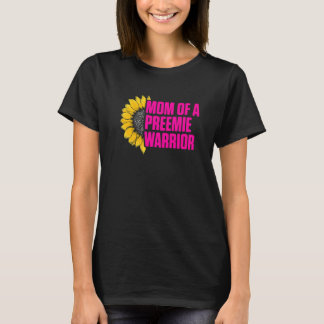 マイクロPreemie Nicu新しい母ひまわり早産Bir Tシャツ